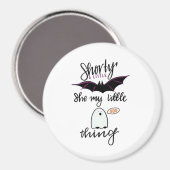 Aimant Shorty Batty Drôle Rétro (Recto/Verso)