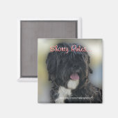 Aimant Shorty Lhasa Apso-Shih Tzu Magnet-personnaliser (Recto/Verso)