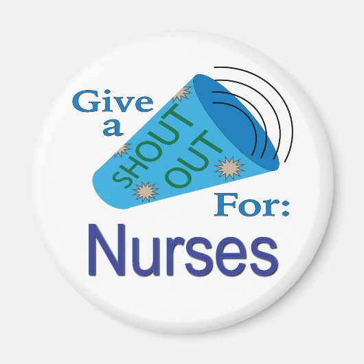 Aimant Shout Out for Nurses (Devant)