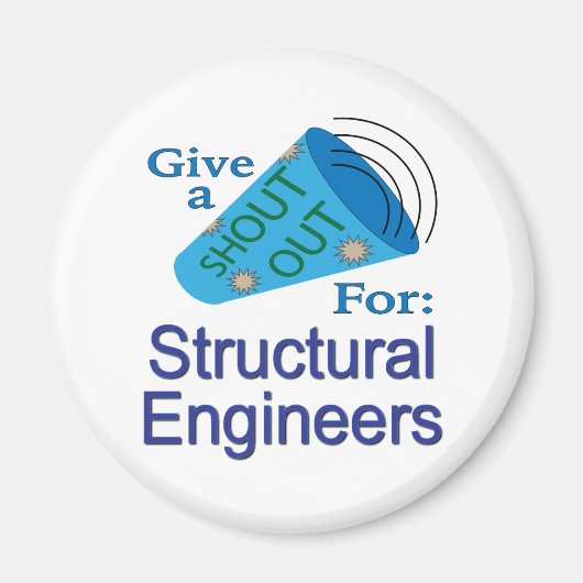 Aimant Shout Out pour les ingénieurs structuraux (Devant)