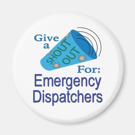 Aimant Shout Out pour les régulateurs d'urgence (Devant)