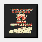 Aimant Shuffleboard Player Beer  (Devant)