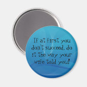 Aimant Si au début vous ne réussissez pas... (Recto/Verso)