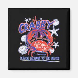 Aimant Si Crabby Veuillez Retourner Au Design De La Plage