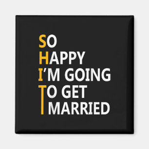 Aimant Si Heureux Je Vais Aller À La Fête Du Mariage Mari