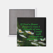 Aimant Si J'Avais Une Fleur À Chaque Fois Que Je Pensais  (Recto/Verso)