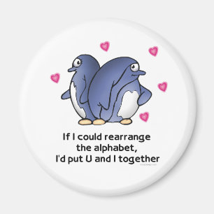 Aimant Si je pourrais rearrage l'alphabet…