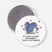 Aimant Si je pouvais réorganiser l'Alphabet... (Recto/Verso)