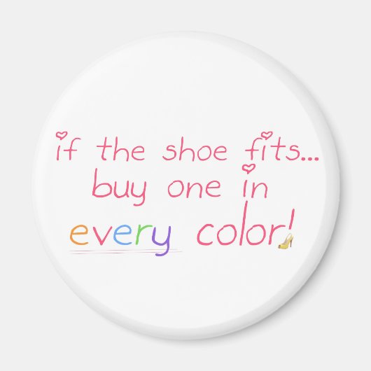 Aimant Si la chaussure tient... (Devant)