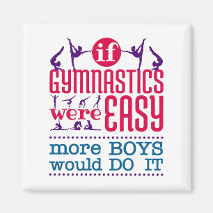 Aimant Si La Gymnastique Était Facile Drôle Femmes Filles