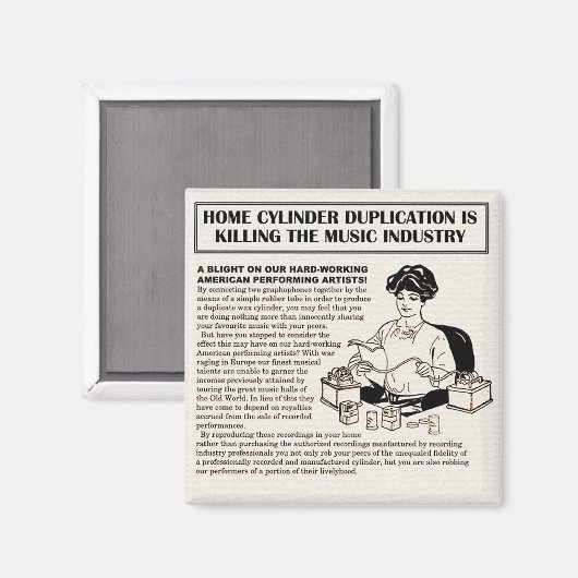 Aimant Si la RIAA existait en 1915 (Recto/Verso)