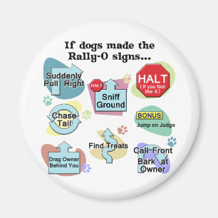 Aimant Si les chiens faits rassemblent des signes