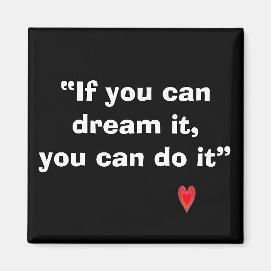 Aimant Si tu peux le rêver (Devant)