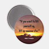 Aimant "Si tu veux te lever..." (Recto/Verso)