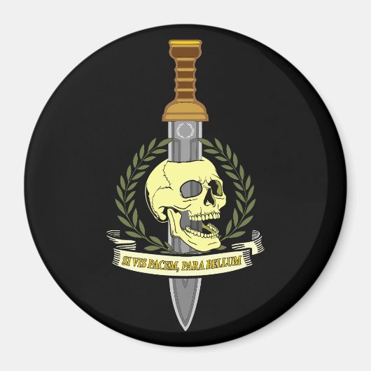 Aimant Si Vis Pacem, Para Bellum.. Skull (Devant)