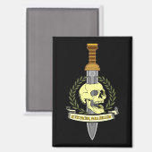 Aimant Si Vis Pacem, Para Bellum.. Skull (Recto/Verso)