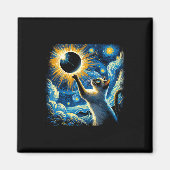 Aimant Siamese Chat 2024 Van Gogh Starry Nuit Siamese Cha (Devant)