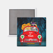 Aimant Sibérie Husky Chien Conduire voiture effrayant Hal (Recto/Verso)