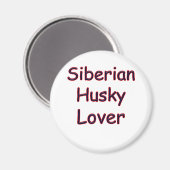 Aimant Sibérie Husky Lover (Recto/Verso)