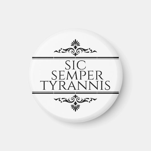 Aimant Sic Semper Tyrannis (Devant)