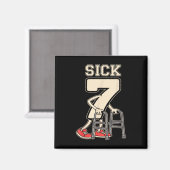 Aimant Sick Seven Mème 67 Drôle Sick 7 Sept Avec Un Chrom (Recto/Verso)