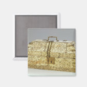 Aimant Siculo arabe cercueil avec animaux (Recto/Verso)