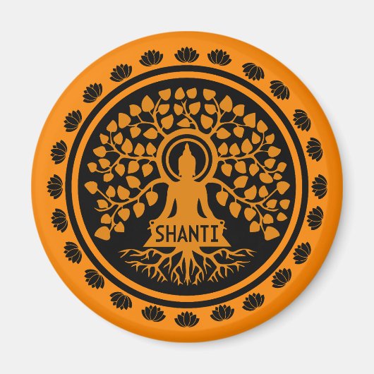 Aimant Siddhartha Gautama, Art Bouddhiste (Devant)