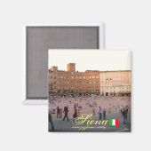 Aimant Siena Italie cool magnétique design (Recto/Verso)