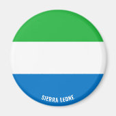 Aimant Sierra Leone Drapeau charmant patriotique (Devant)