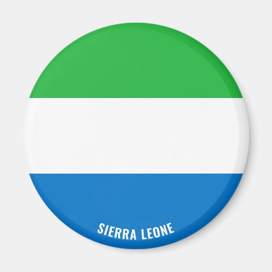 Aimant Sierra Leone Drapeau charmant patriotique (Devant)