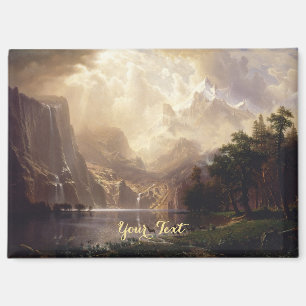 Aimant Sierra Nevada CA Paysage Art Vintage Monogramme