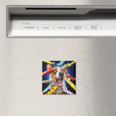 Aimant Sifflets de fête pour chien heureux (In Situ (Lave-vaisselle))