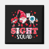 Aimant Sight Squad Optician Optometrist Dabbing Heart Val (Devant)