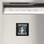 Aimant Sigma Loup Cringe Drôle Certifié Gooner (In Situ (Lave-vaisselle))