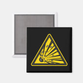 Aimant Signal d'avertissement explosif (Recto/Verso)