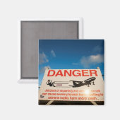 Aimant Signal d'avertissement près de l'aéroport Saint-Ma (Recto/Verso)