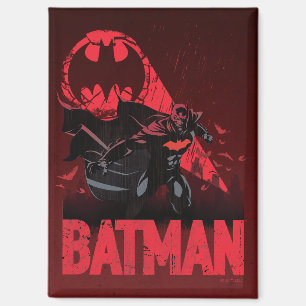 Aimant Signal de chauve-souris cramoisi de Batman