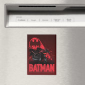 Aimant Signal de chauve-souris cramoisi de Batman (In Situ (Lave-vaisselle))