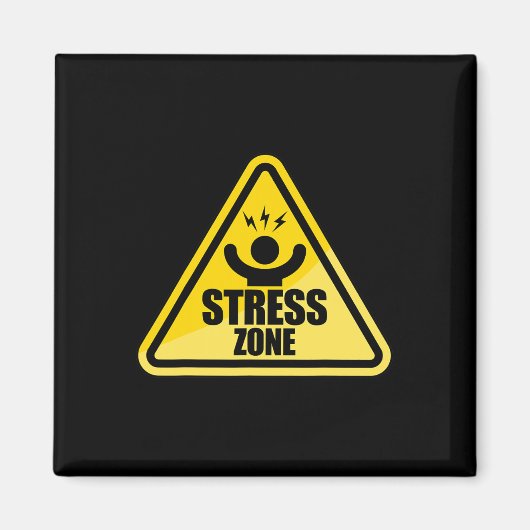 Aimant Signal de circulation des zones de stress National (Devant)