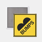 Aimant Signal de trafic drôle de vitesse de prudence (Recto/Verso)