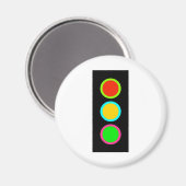 Aimant Signal de trafic Stop-Attention-Go Mod Stop Light  (Recto/Verso)