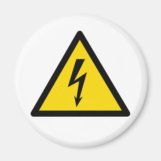 Aimant signal haute tension symbole électrique danger p (Devant)