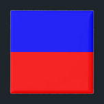 Aimant Signal Nautique E (Écho)<br><div class="desc">Signal Nautique Lettre E Carré Fridge Magnet. Signal maritime carré signifiant "Echo" - lettre E avec aimant de barres de couleurs rayées rouges et bleues.</div>