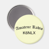 Aimant Signal radio et d'appel amateur (Recto/Verso)