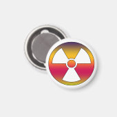 Aimant Signal radioactif nucléaire (Recto/Verso)