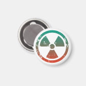 Aimant Signal radioactif nucléaire (Recto/Verso)