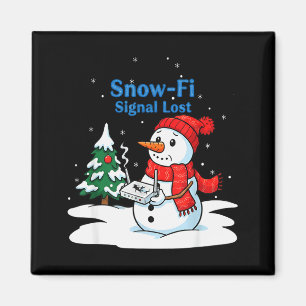 Aimant Signal Snow-fi Perdu Drôle de Noël Bonhomme de Nei
