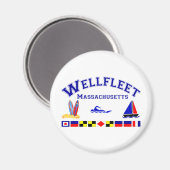 Aimant Signal Wellfleet MA Indicateurs (Recto/Verso)