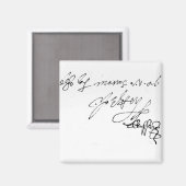 Aimant Signature de Lady Jane Grey (Recto/Verso)