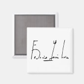 Aimant Signature Federico García Lorca (Recto/Verso)